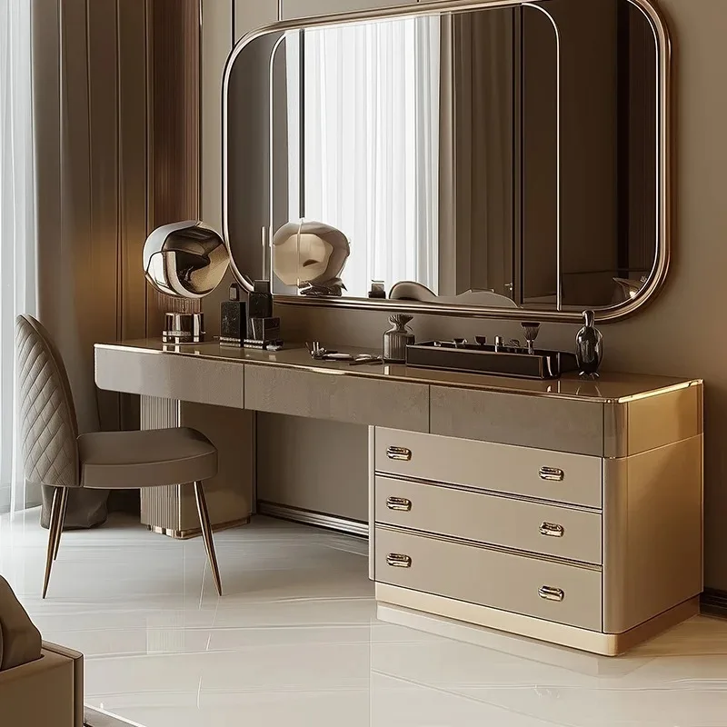 A Full Set Wooden Vanity Table - Beauty Makeup Vanity Set review and price