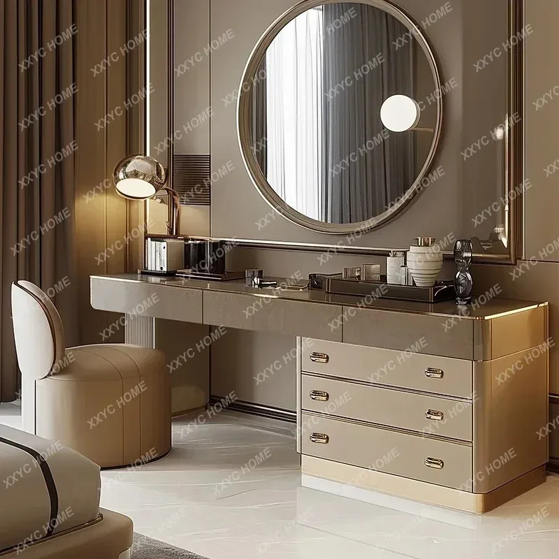 A Full Set Wooden Vanity Table - Beauty Makeup Vanity Set review and price