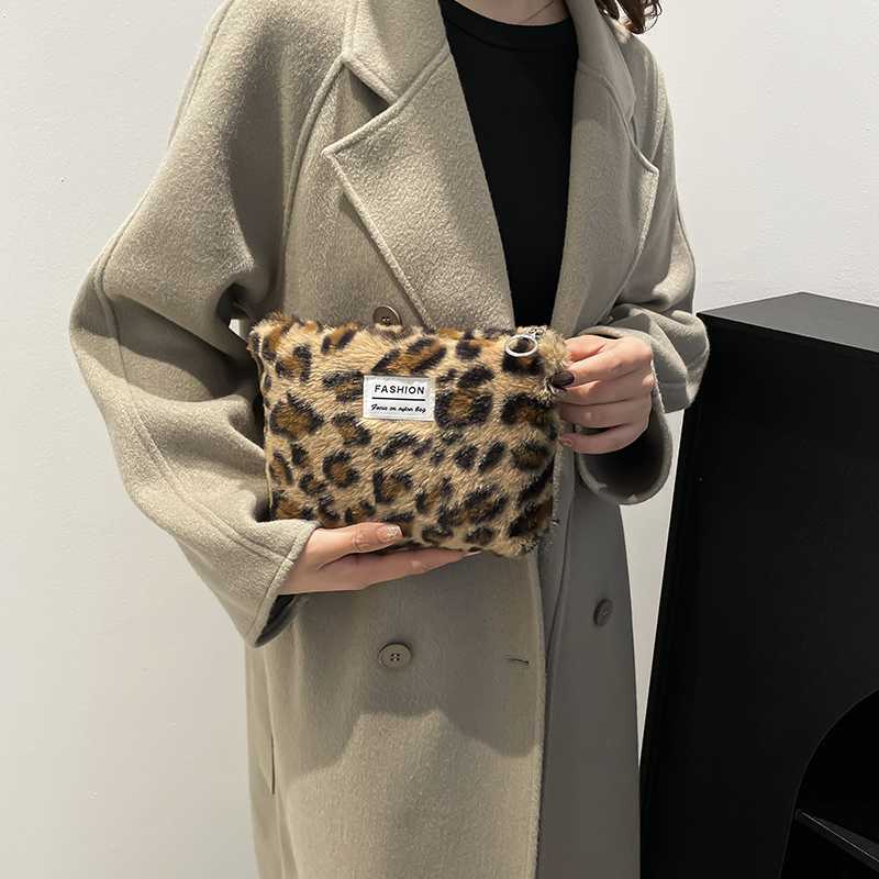Leopard print plush Makeup Bag - Beauty Makeup Women review and price
