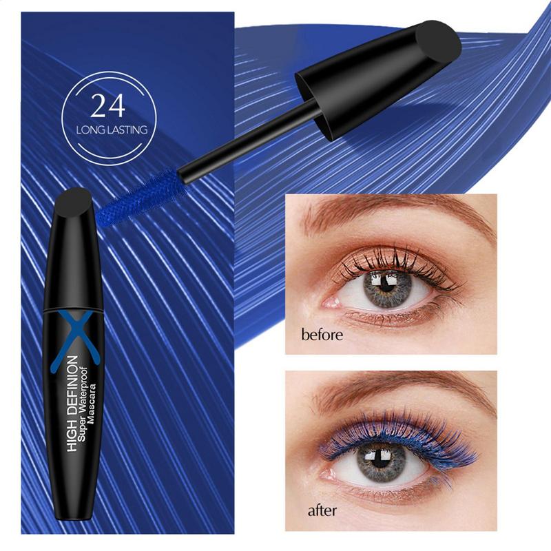Blue Mascara for Eyelashes Vol - Waterproof Mascara Wand review and price