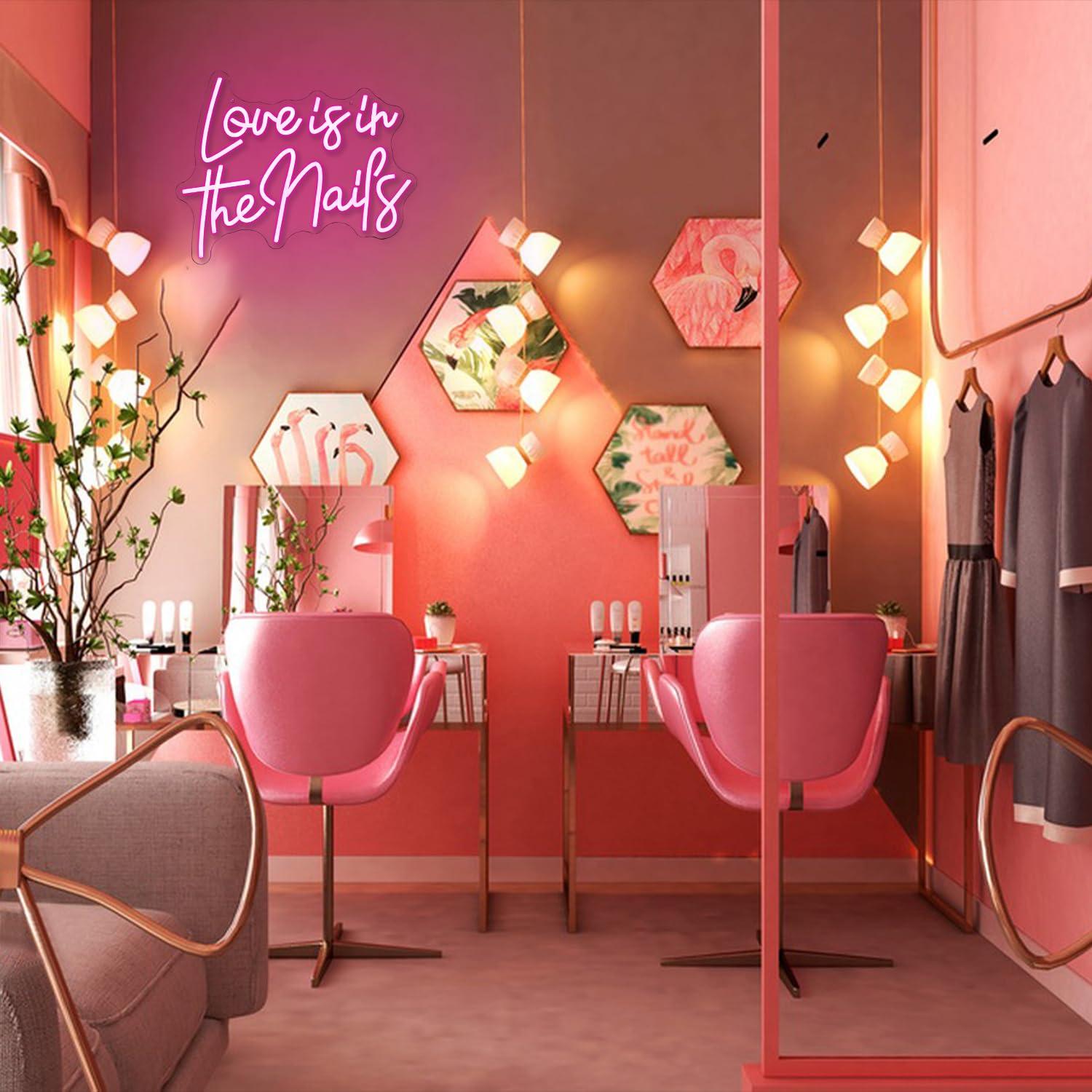 Love Is In The Nails Neon Sign - Beauty No Makeup review and price