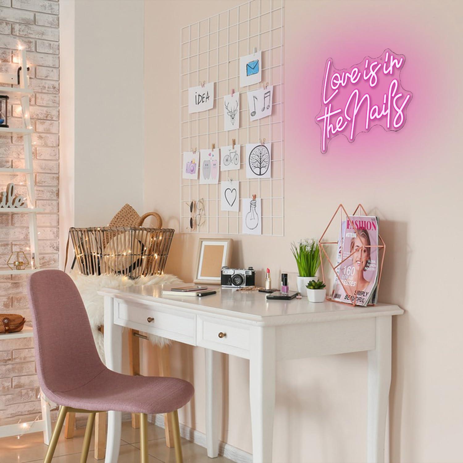Love Is In The Nails Neon Sign - Beauty No Makeup review and price