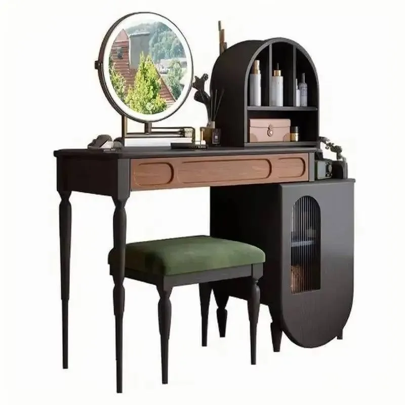 +Organizer Black Vanity Table  - Beauty Makeup Vanity Set review and price