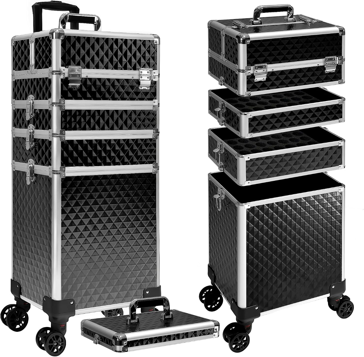 Rolling Makeup Train Case, Cos - Beauty & Makeup Katia Di Paola review and price