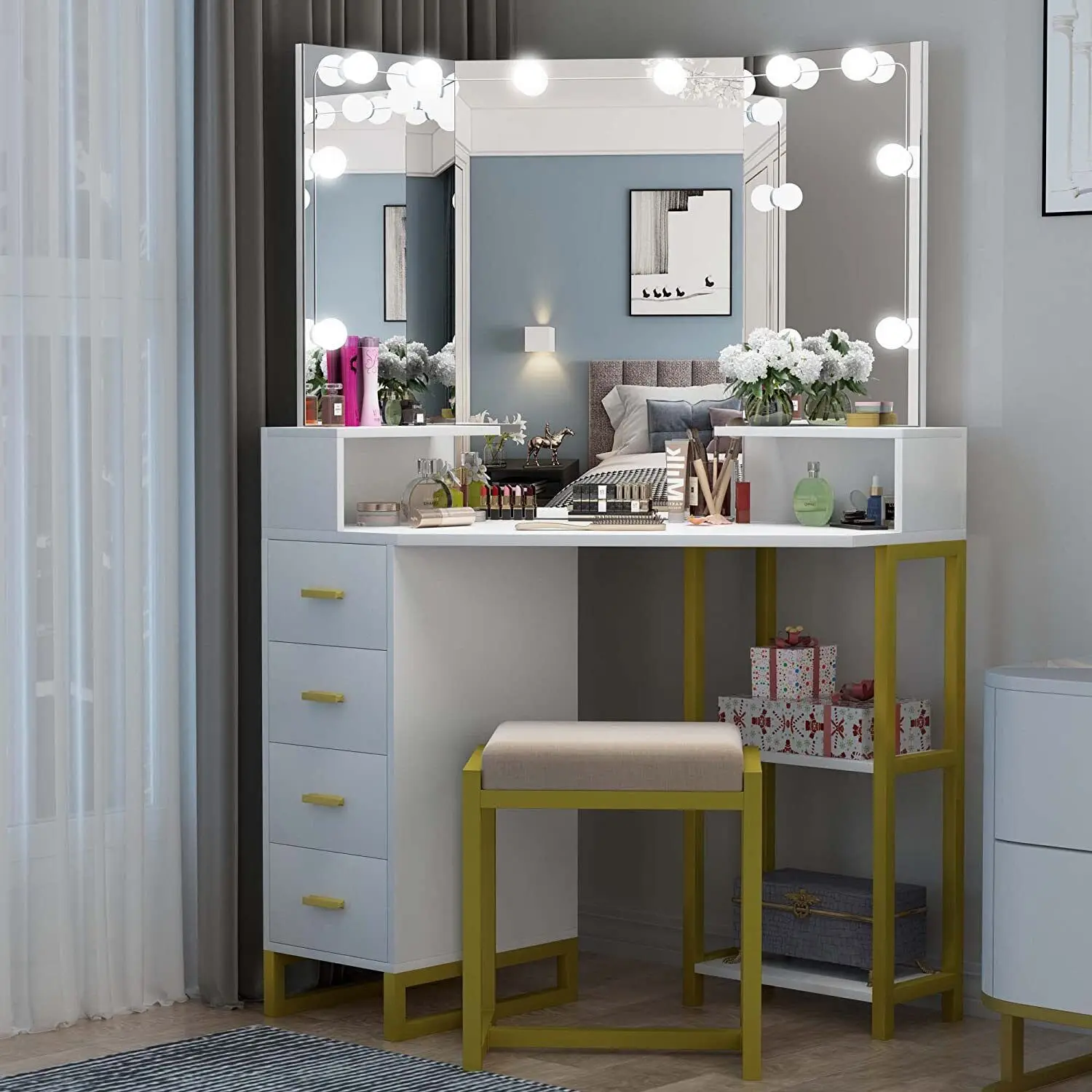 Beauty Vanity Set with LED Lig - Beauty Makeup Vanity Set review and price