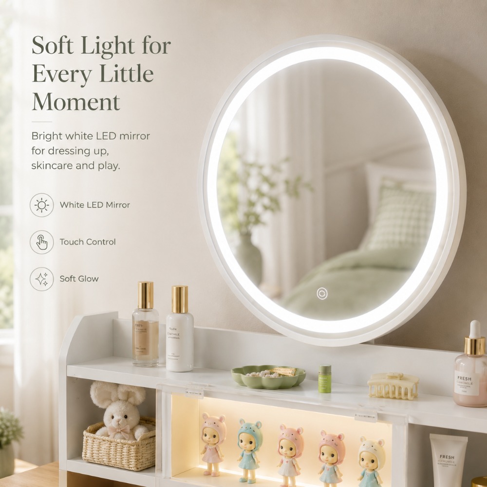 Perfect Gift for Her, Round Wo - Beauty Makeup Vanity Set review and price