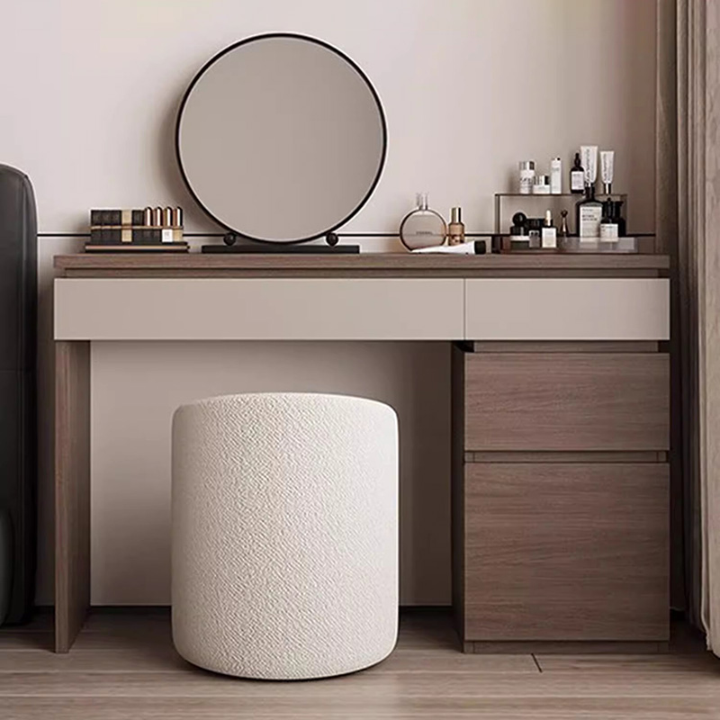 Wood Shelf Vanity Table Modern - Beauty Without Makeup review and price