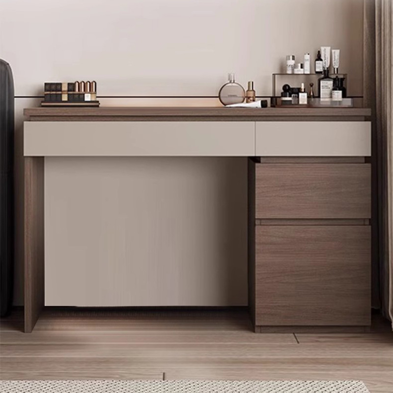 Wood Shelf Vanity Table Modern - Beauty Without Makeup review and price
