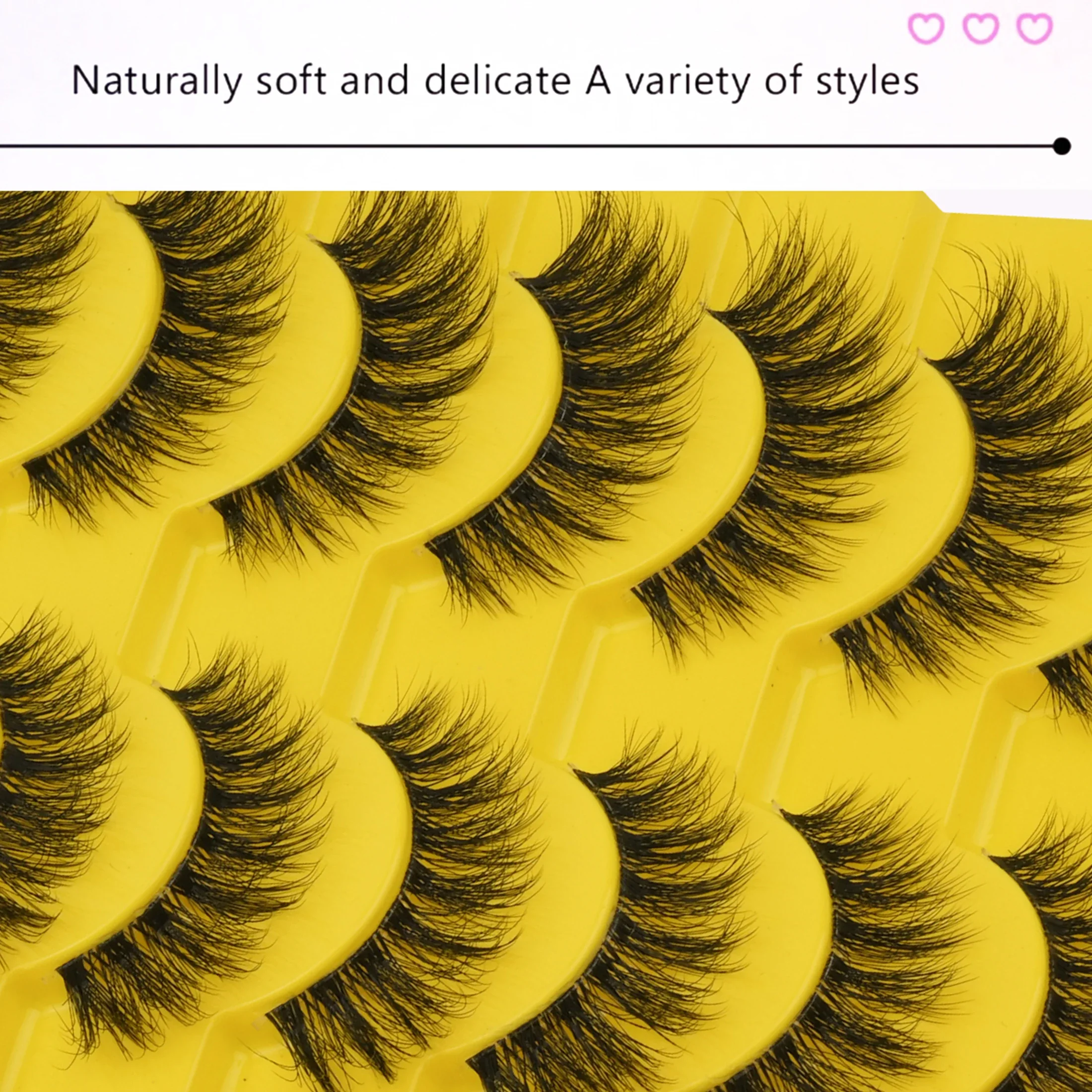 5 Pairs Messy Fluffy Strip Fal - Beauty Makeup Women review and price