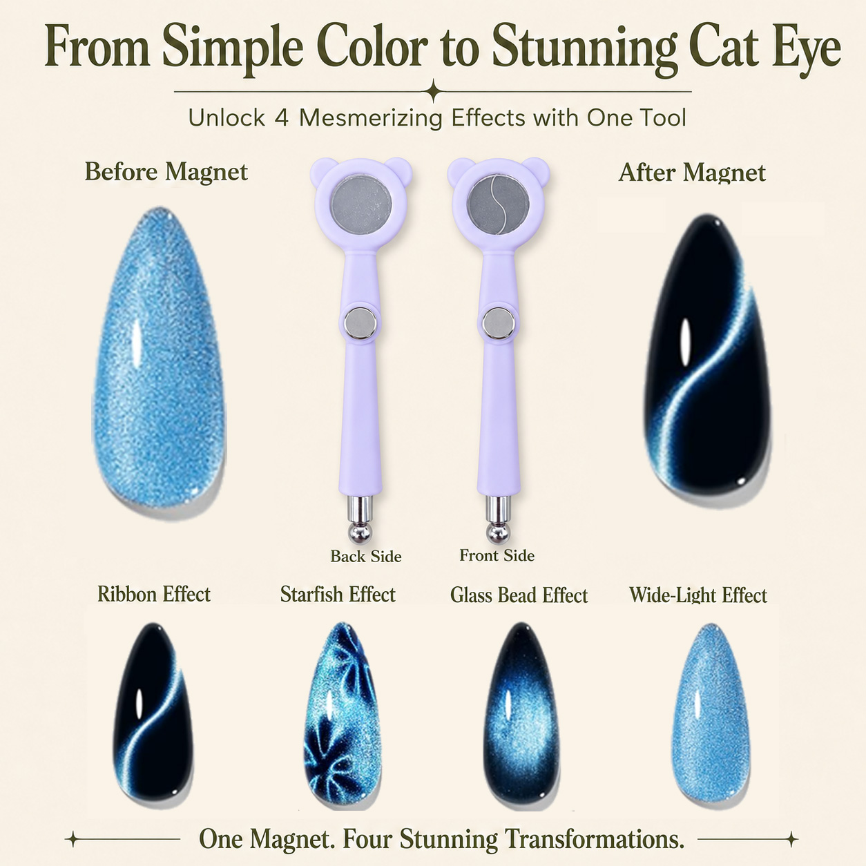 Nailpop New Cat Eye Magnetic 4 - Contour Palette Stick review and price