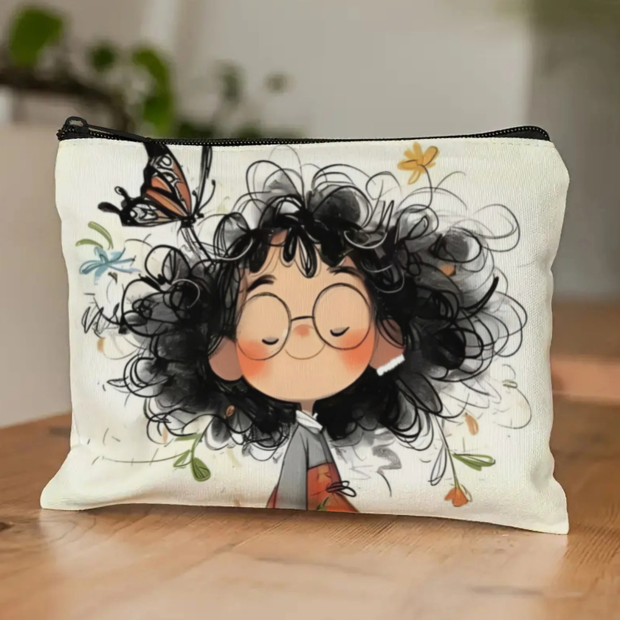 Cartoon Girl Makeup Bag Zipper - Beauty Makeup Women review and price