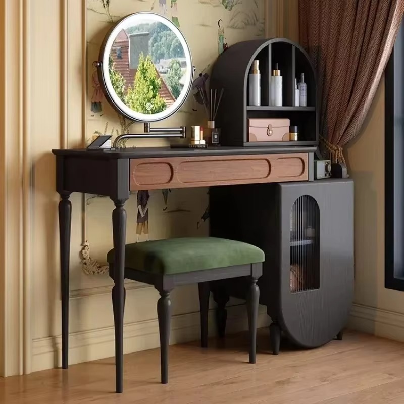 Italian Black Vanity Table Dra - Beauty Makeup Vanity Set review and price
