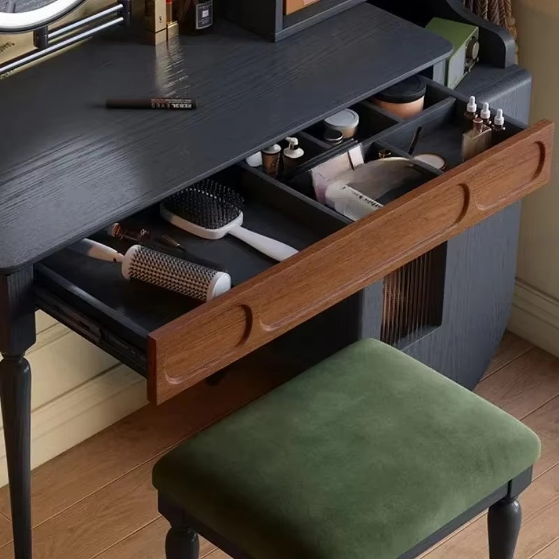 Italian Black Vanity Table Dra - Beauty Makeup Vanity Set review and price