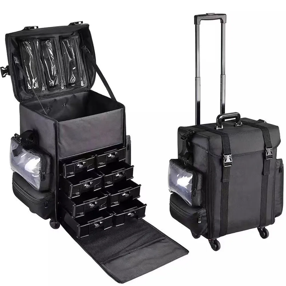 Set Travel Makeup  Trolley Cas - Beauty Makeup Vanity Set review and price