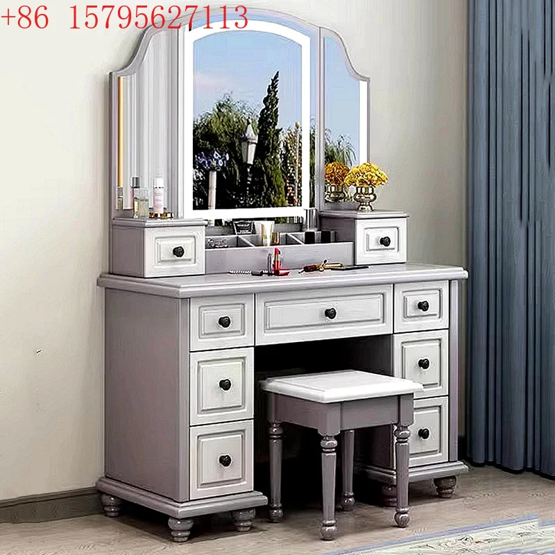 Full Set Aesthetic Vanity Tabl - Beauty Makeup Vanity Set review and price